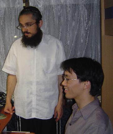 Mr. Jason with Rabbi Binyomin